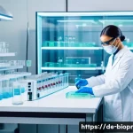 Home 21 바이오프린팅을 통한 미래의 의료 혁신 - A futuristic biotechnology laboratory scene showcasing a scientist using a high-precision 3D bioprin...